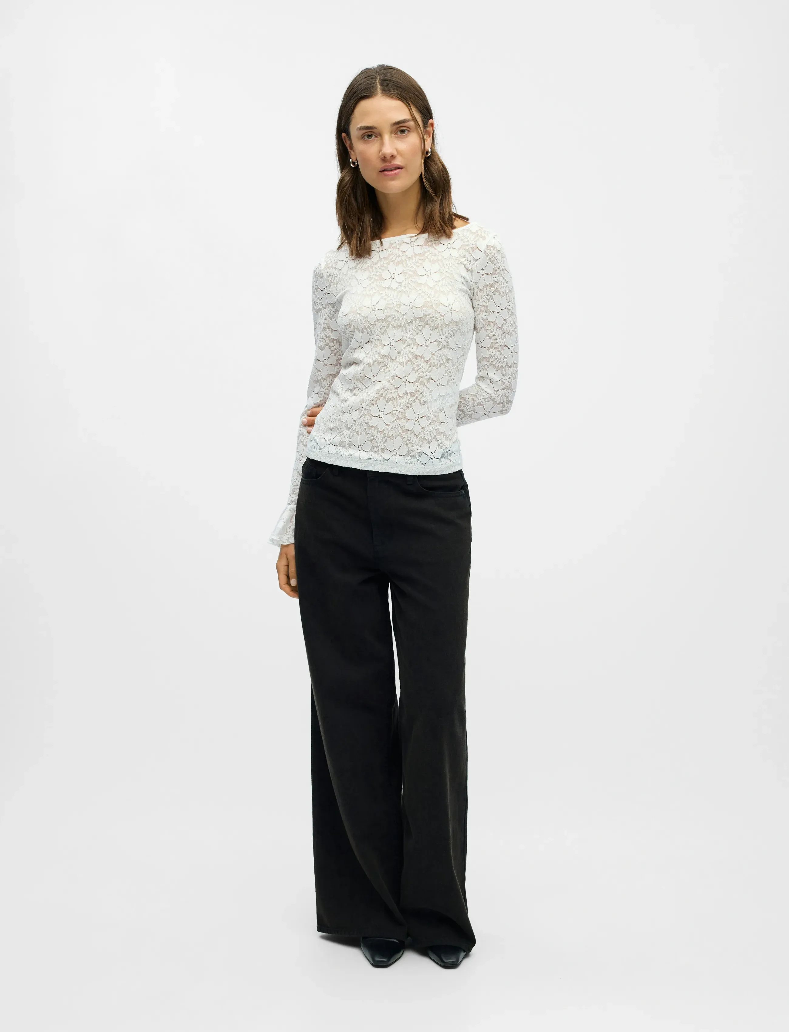 Object - OBJINES L/S SLI TOP E WI25 - langärmlige tops - cloud dancer - 4