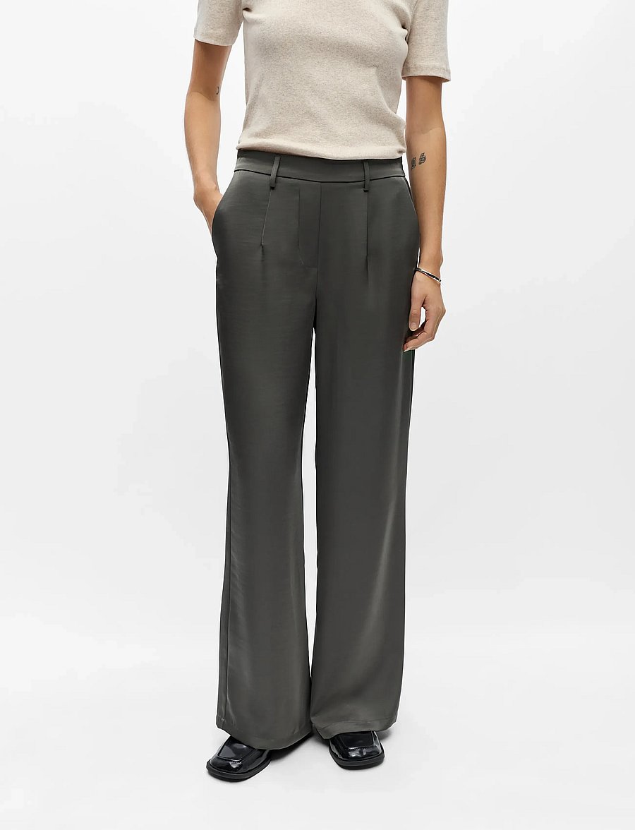 Object - OBJCHILLI MW LISA PANT NOOS - gunmetal - 0
