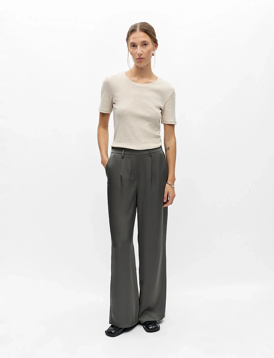 Object - OBJCHILLI MW LISA PANT NOOS - gunmetal - 3