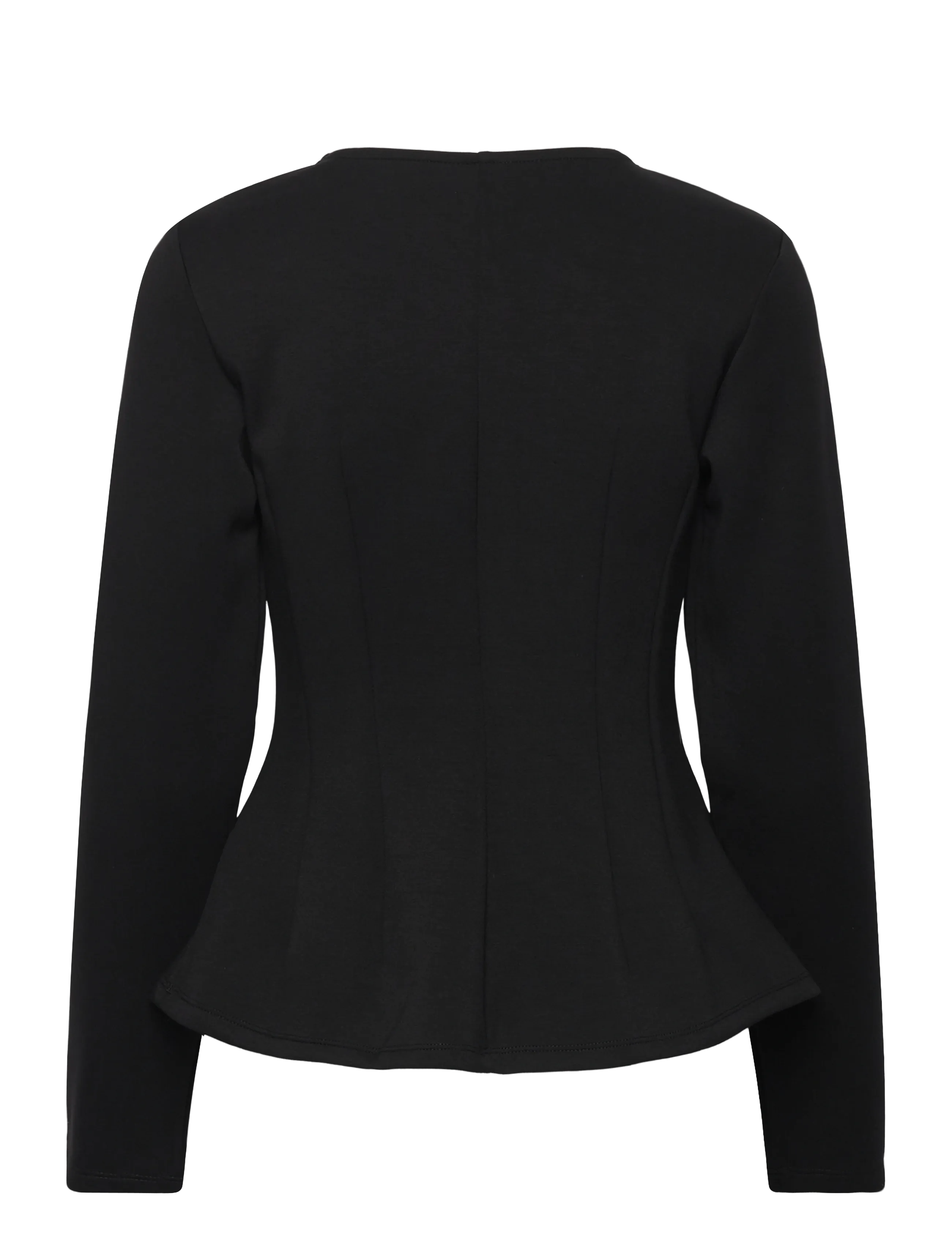 Object - OBJDORINA L/S RE SCULPTURE TOP E WI 25 - langærmede toppe - black - 2