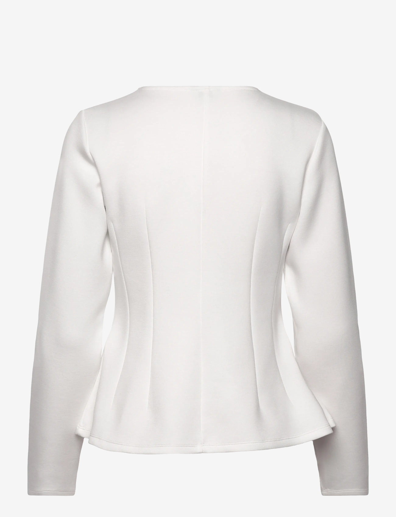 Object - OBJDORINA L/S RE SCULPTURE TOP E WI 25 - efterårstøj - cloud dancer - 1