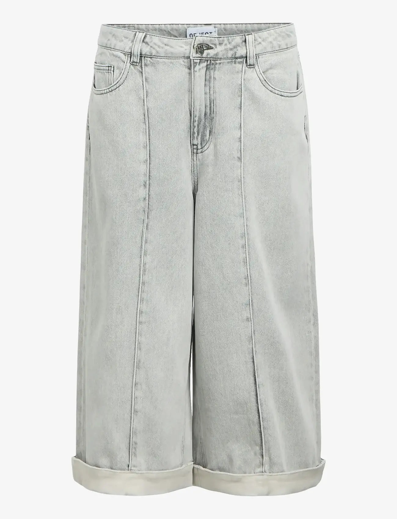 Object - OBJGAIL MW LO BERMUDA DENIM SHORTS 144 - jorts - light grey denim - 1