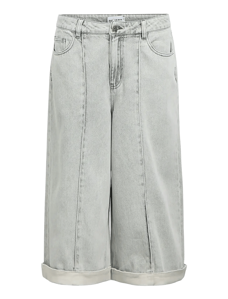 Object - OBJGAIL MW LO BERMUDA DENIM SHORTS 144 - jorts - light grey denim - 1