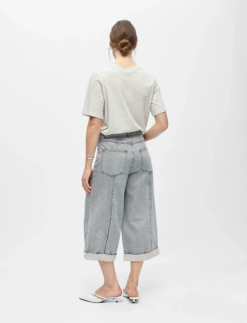 Object - OBJGAIL MW LO BERMUDA DENIM SHORTS 144 - jorts - light grey denim - 3