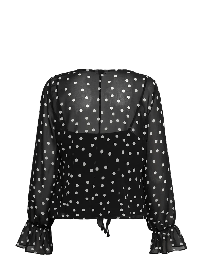 Object - OBJGINA L/S RE TOP E WI 25 - langärmlige blusen - black - 1