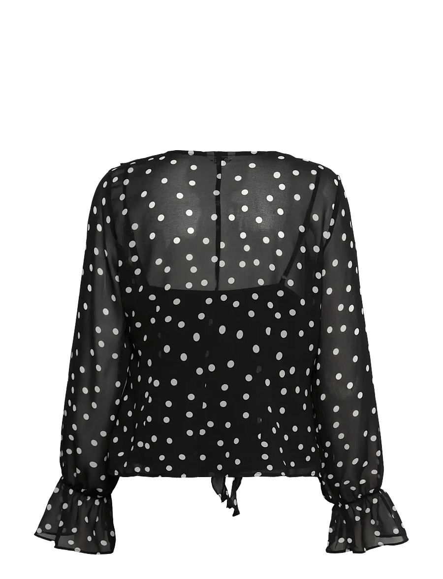 Object - OBJGINA L/S RE TOP E WI 25 - langärmelige blusen - black - 2