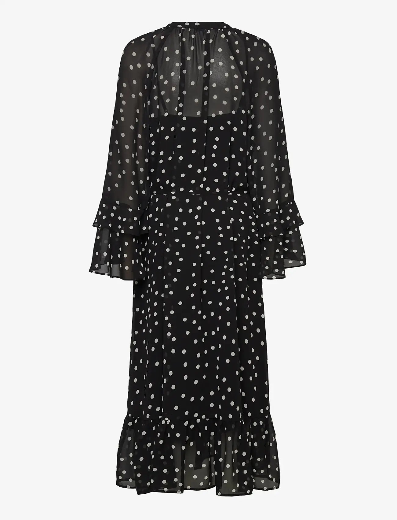 Object - OBJGINA L/S RE LONG DRESS E WI 25 - proginės suknelės - black - 1