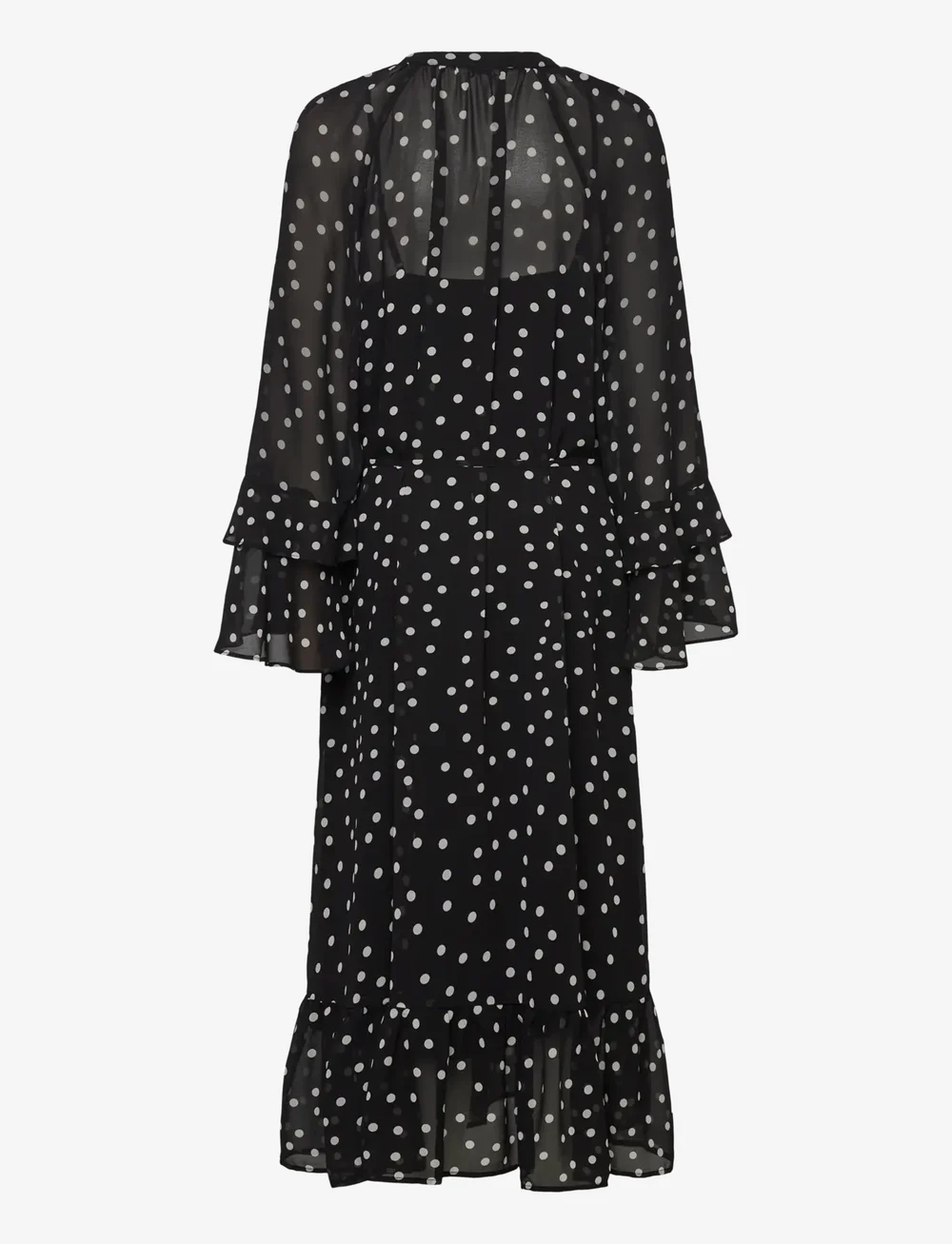 Object - OBJGINA L/S RE LONG DRESS E WI 25 - proginės suknelės - black - 1