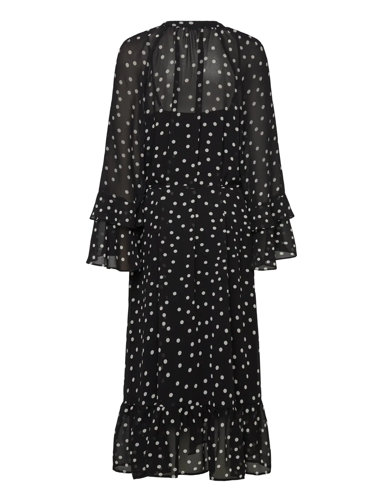 Object - OBJGINA L/S RE LONG DRESS E WI 25 - festkjoler - black - 2