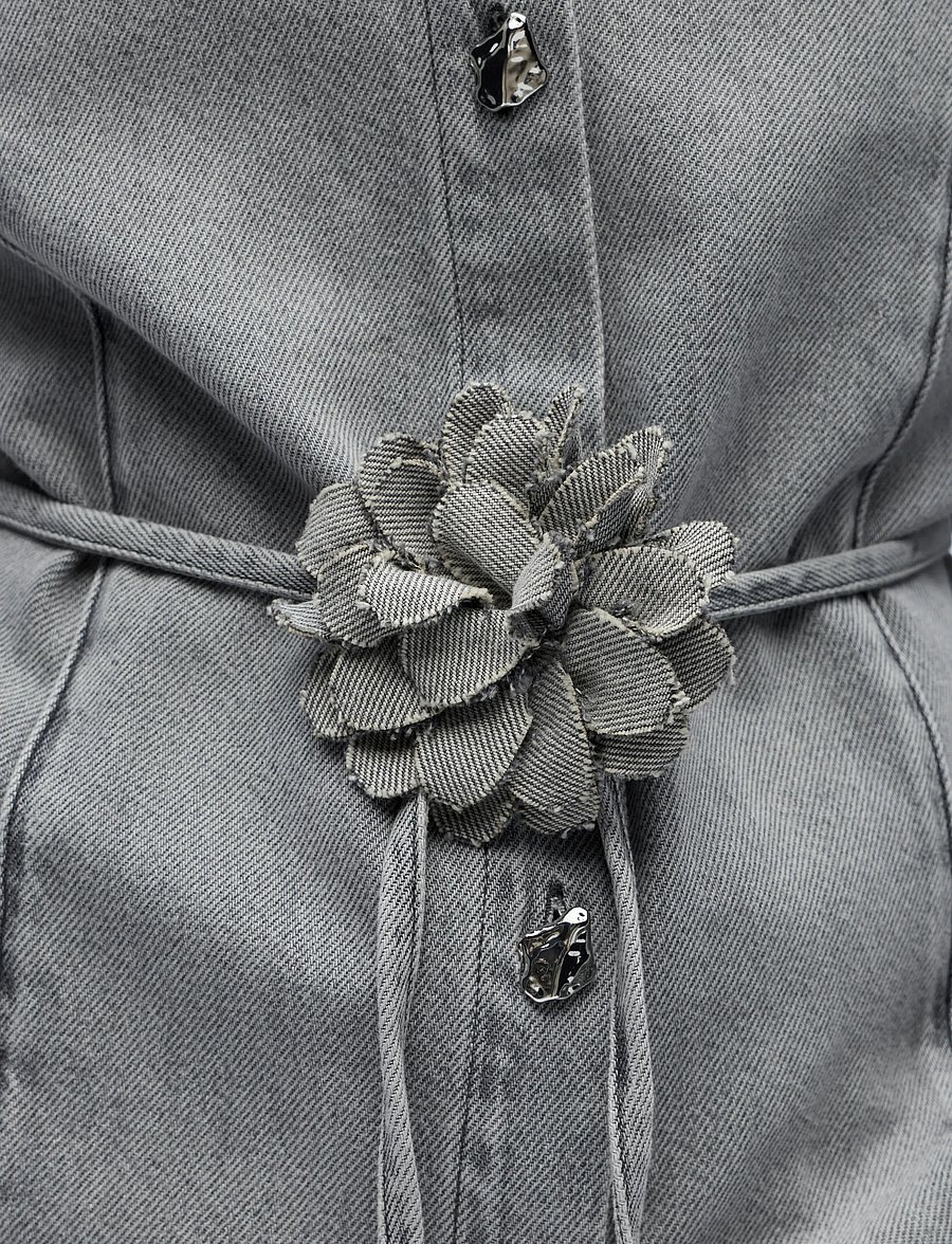 Object - OBJGAIL L/S LO DENIM SHIRT 144 - chemises en jeans - light grey denim - 3
