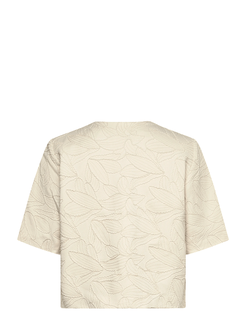 Object - OBJMATHILDA LISA 2/4 LO BLAZER 144 - korte blazere - white sand - 2