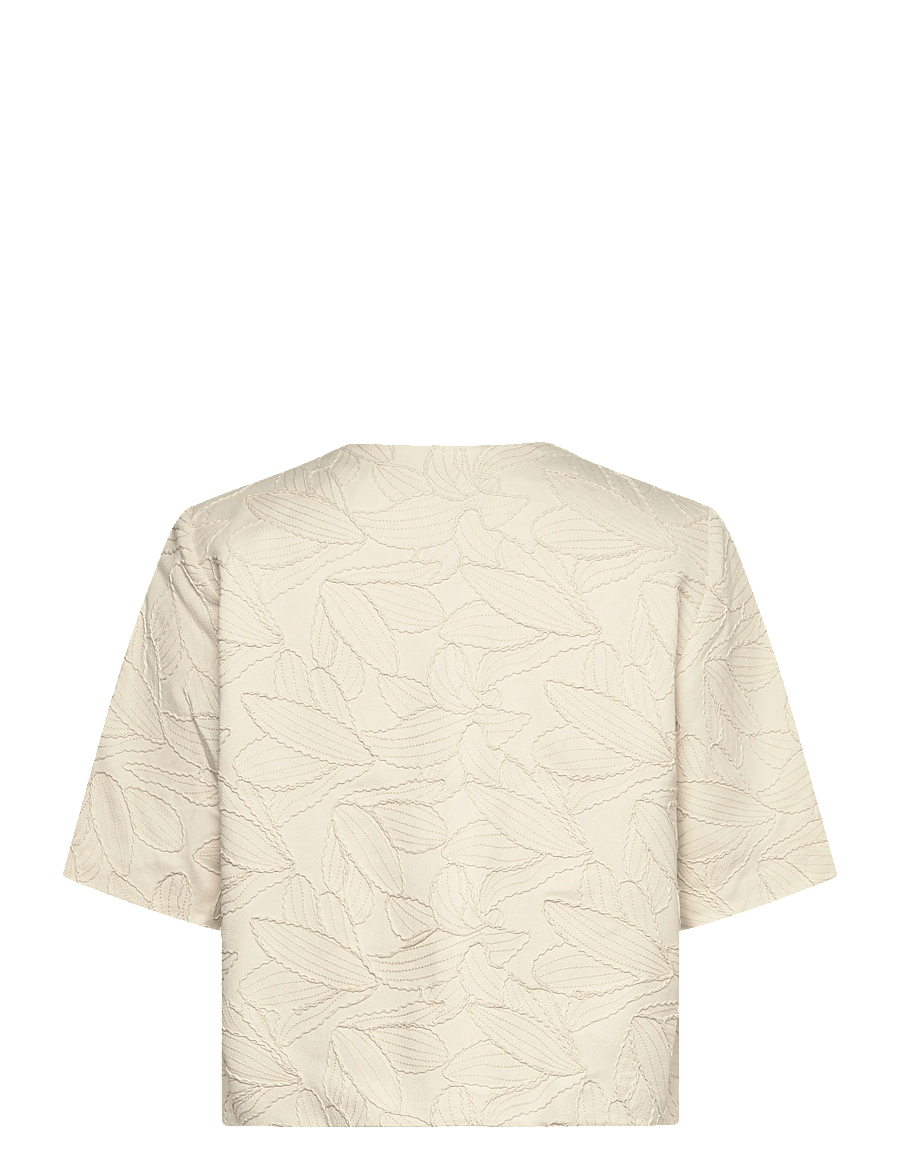 Object - OBJMATHILDA LISA 2/4 LO BLAZER 144 - korta kavajer - white sand - 2