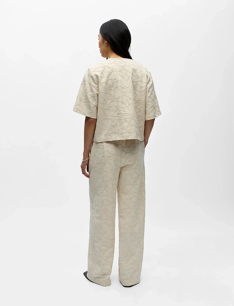 Object - OBJMATHILDA LISA 2/4 LO BLAZER 144 - korte blazere - white sand - 3