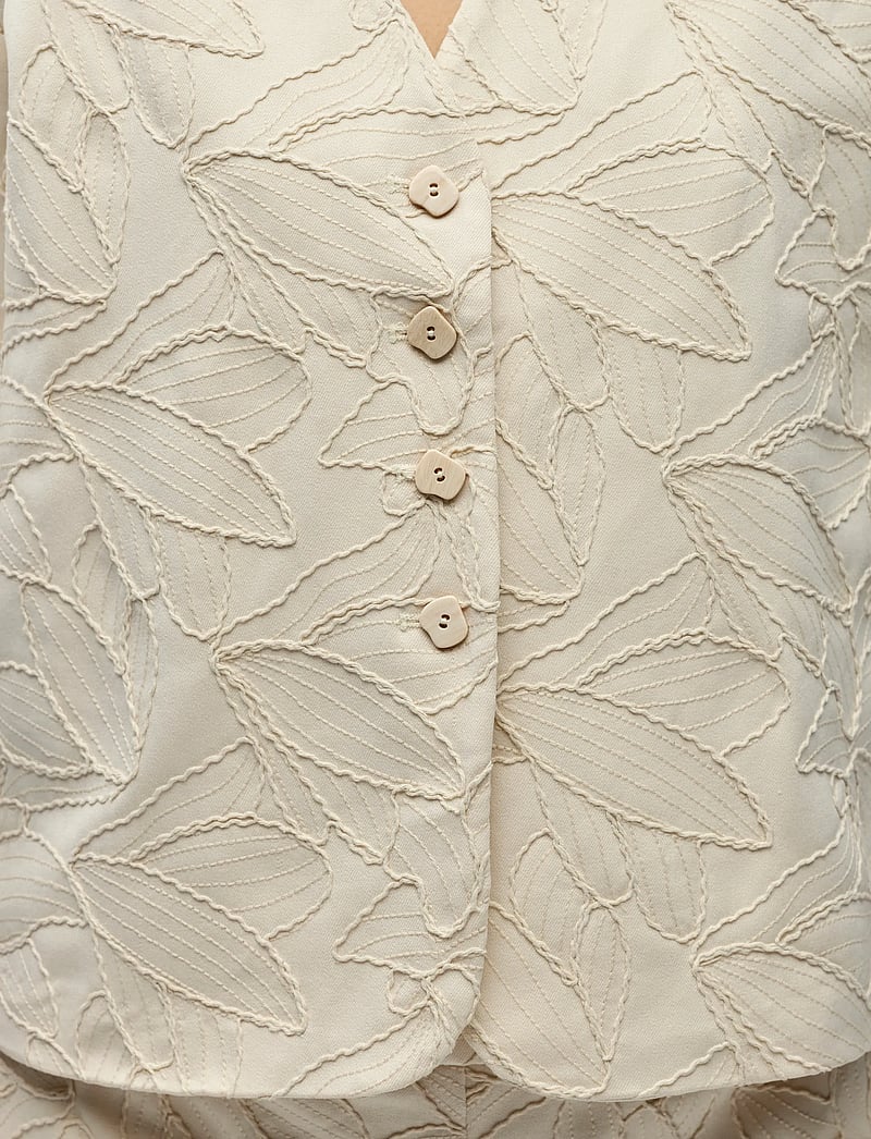 Object - OBJMATHILDA LISA 2/4 LO BLAZER 144 - korte blazere - white sand - 5