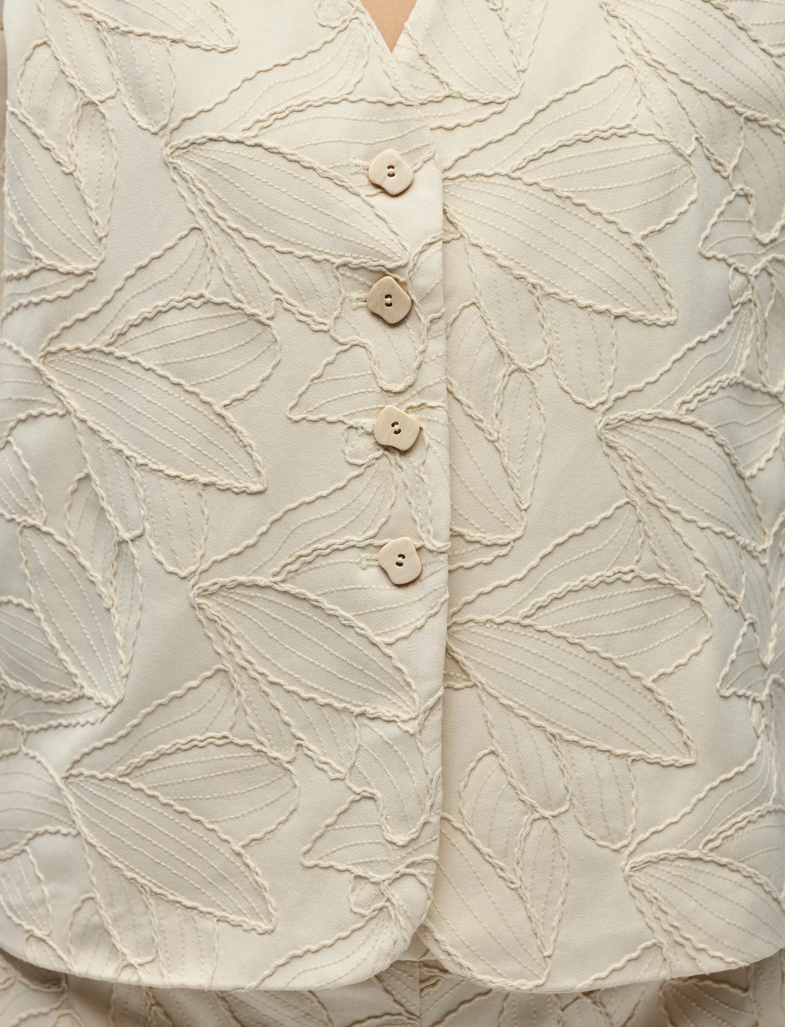 Object - OBJMATHILDA LISA 2/4 LO BLAZER 144 - festtøj til outletpriser - white sand - 5