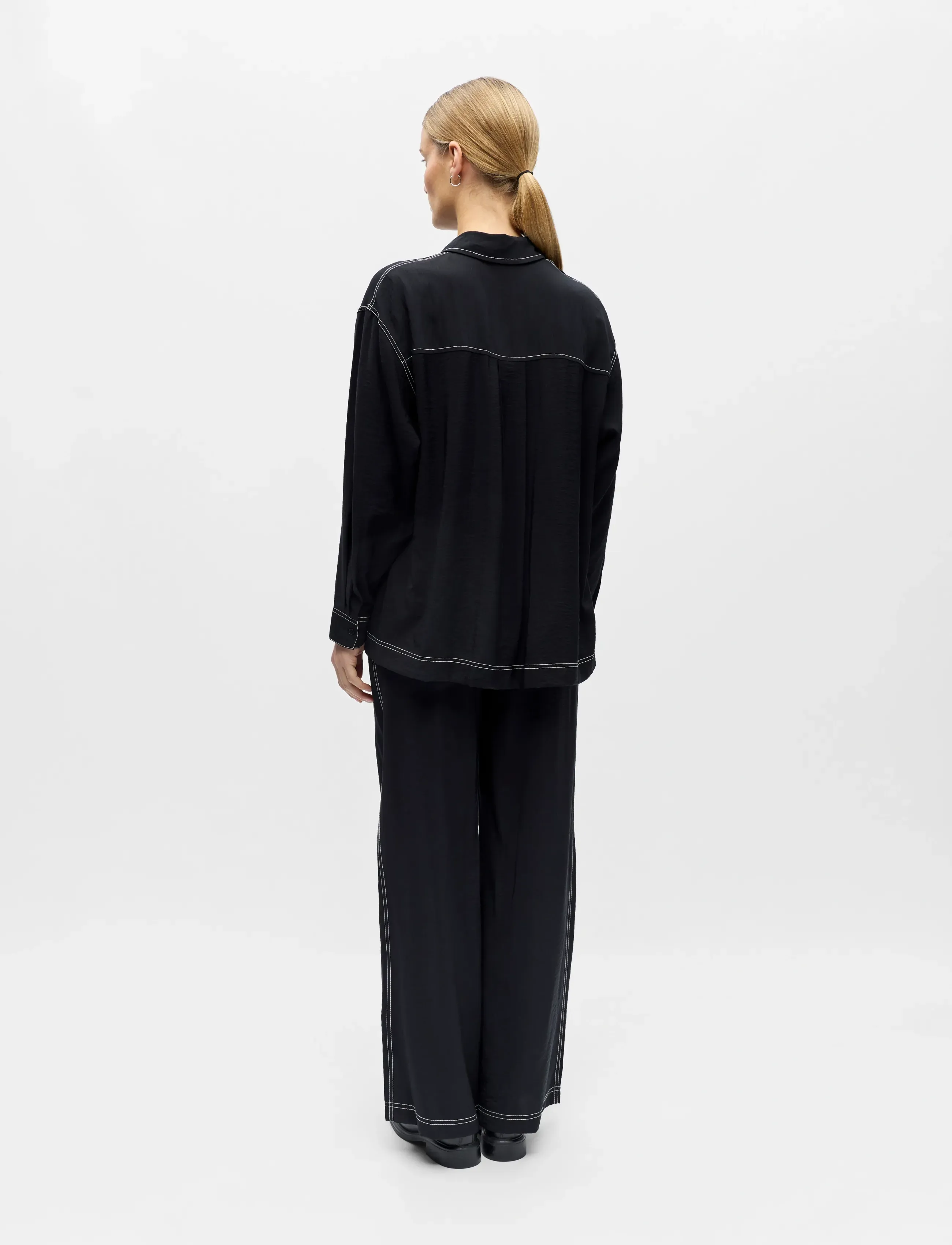 Object - OBJJACIRA LO L/S SHIRT DIV - overhemden met lange mouwen - black - 2