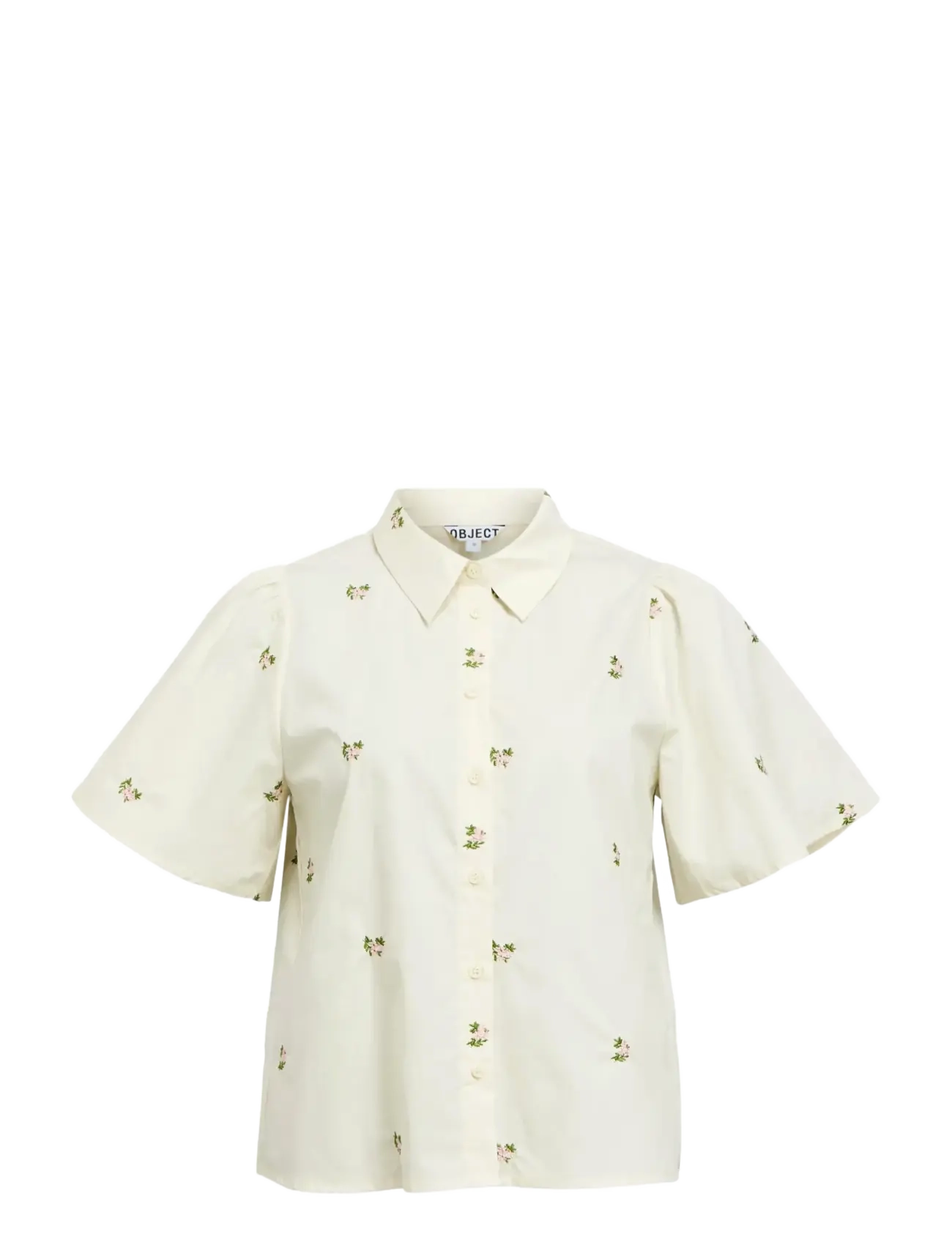 Object OBJMOLIA S/S RE SHIRT 143 - Bluser & Skjorter - CLOUD DANCER / cream