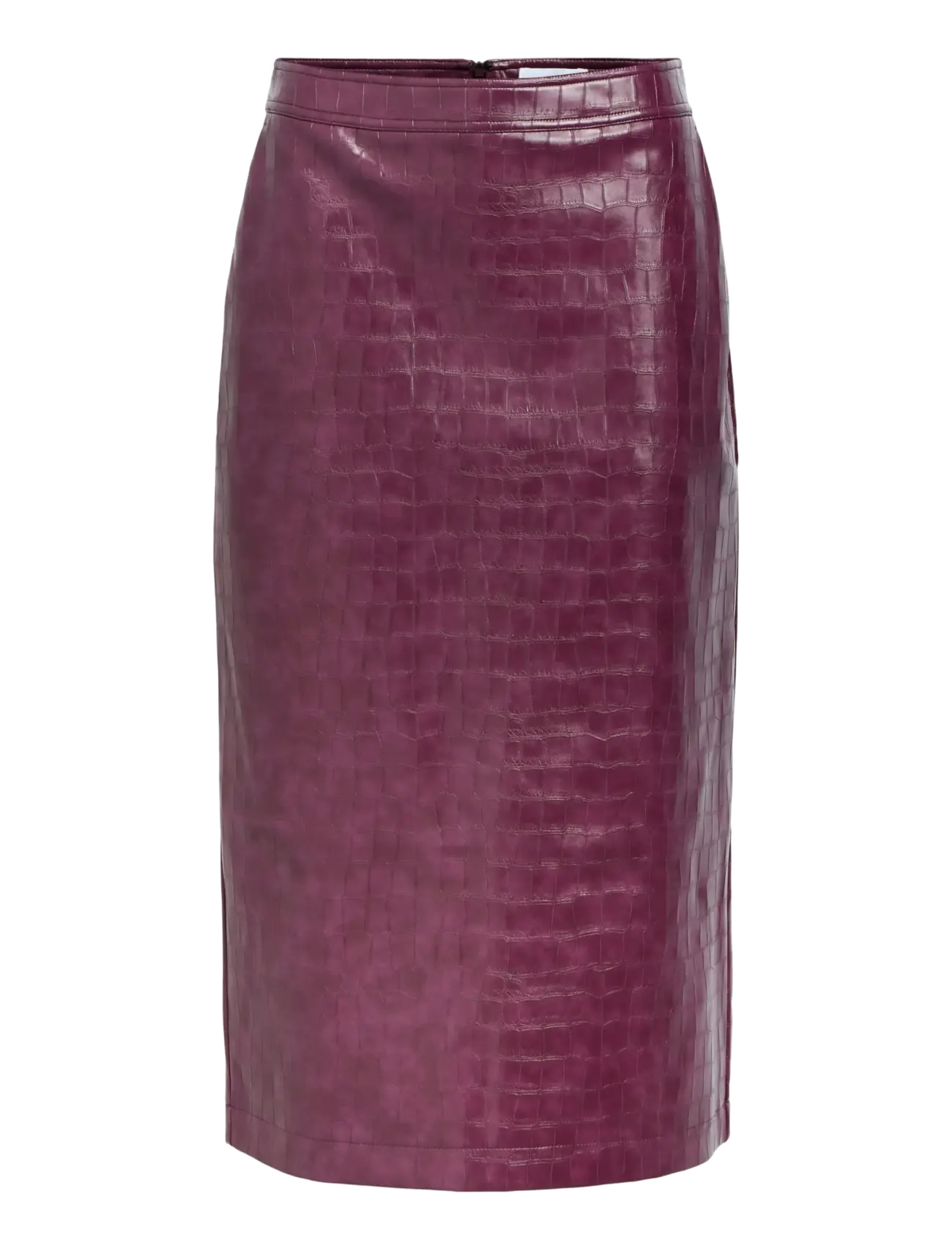 Object OBJSALVA HW PENCIL PU SKIRT E AW FAIR 25 - Pencil Skirts - MAUVE WINE / burgundy