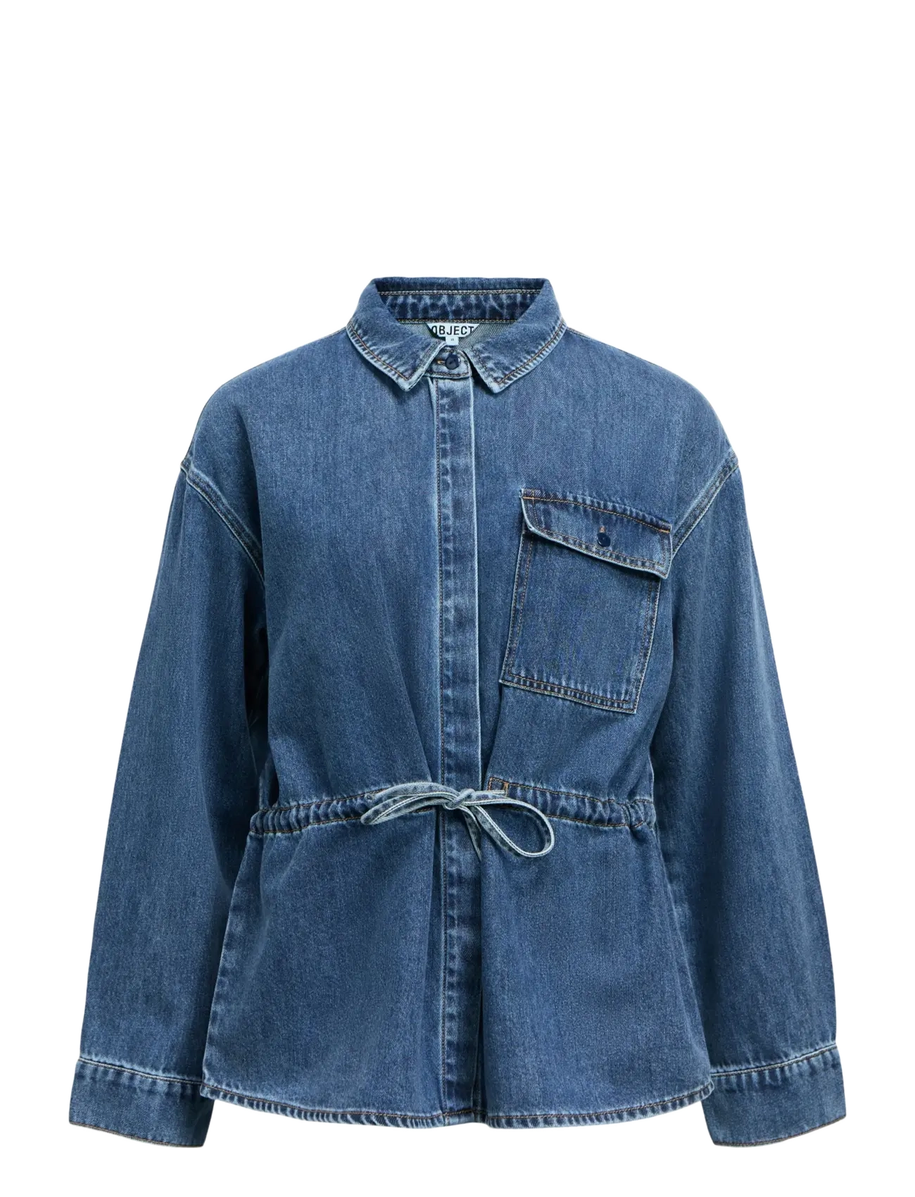 Object OBJROSIE L/S JACKET E AW FAIR 25 - Teksarõivad - MEDIUM BLUE DENIM / blue