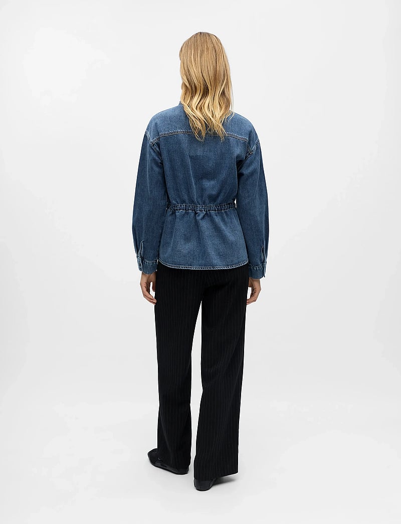 Object - OBJROSIE L/S JACKET E AW FAIR 25 - vårjackor - medium blue denim - 2