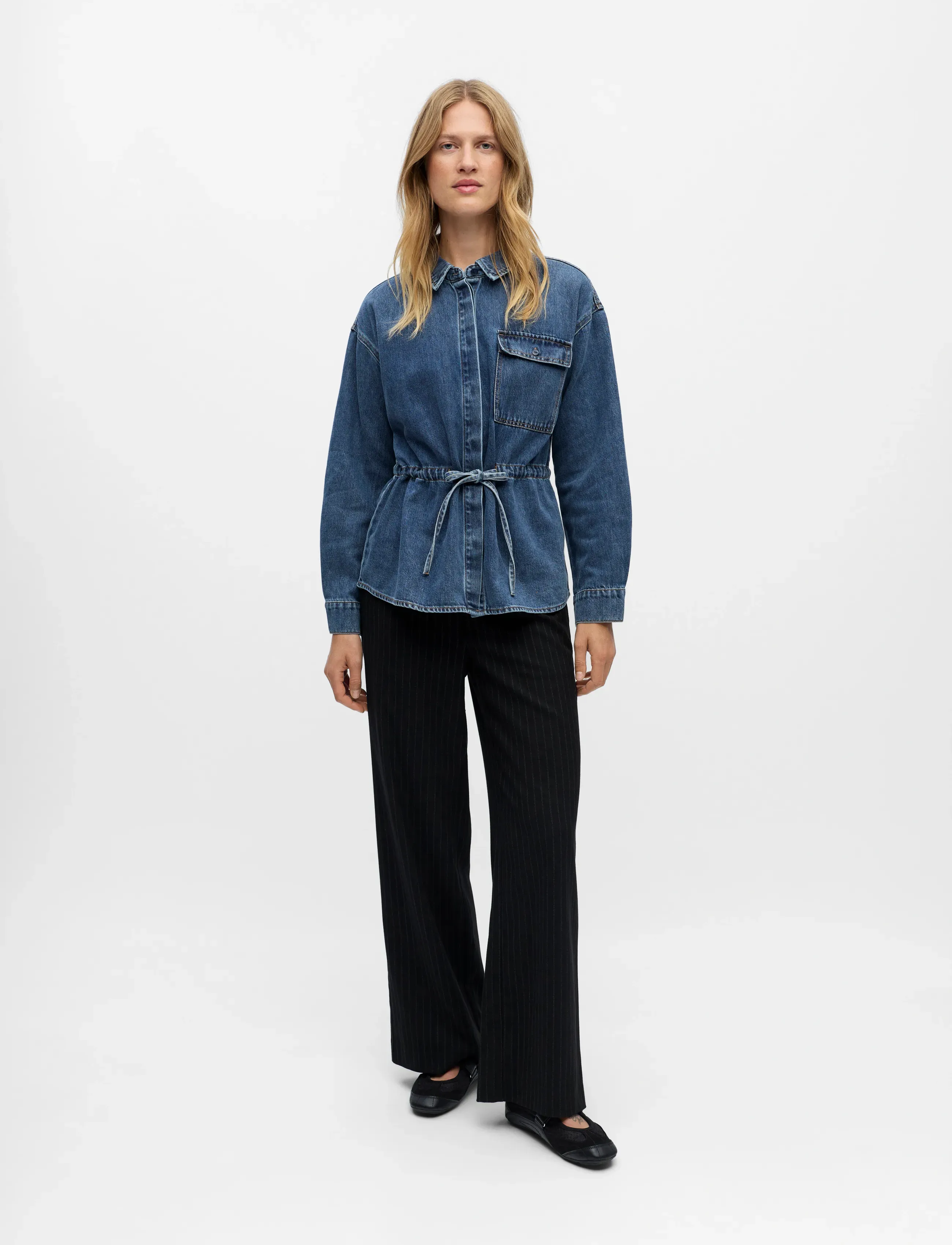 Object - OBJROSIE L/S JACKET E AW FAIR 25 - spijkerjassen - medium blue denim - 3