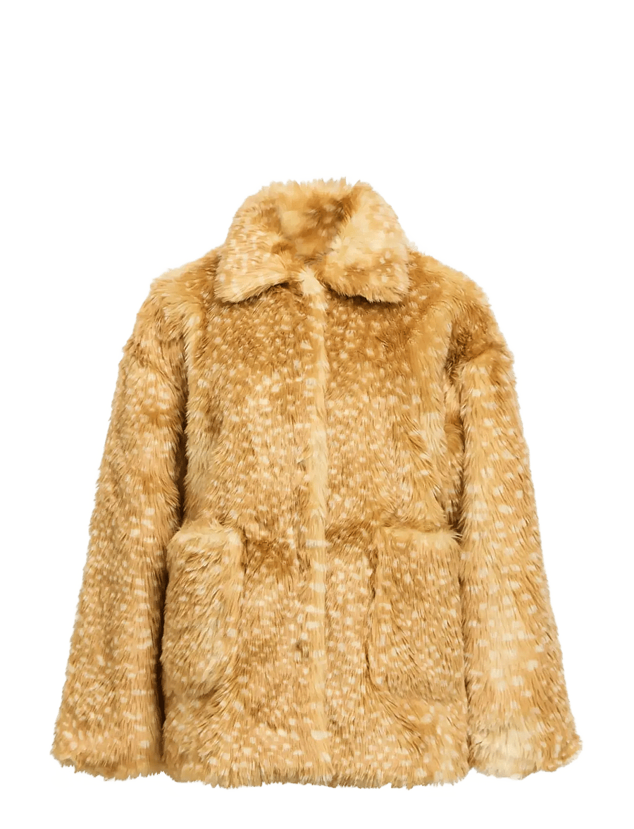Object - OBJFAI L/S OZ FAKE FUR JACKET AW FAIR 25 - fuskpäls - incense - 1
