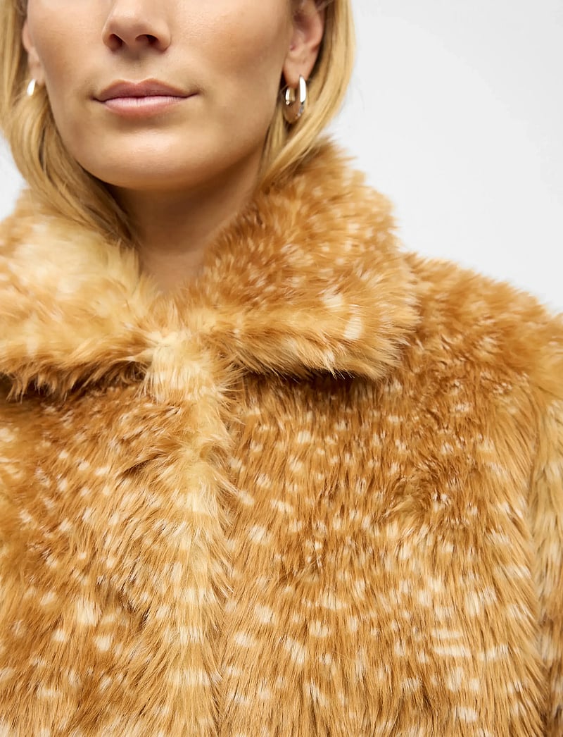Object - OBJFAI L/S OZ FAKE FUR JACKET AW FAIR 25 - faux fur jakker - incense - 3
