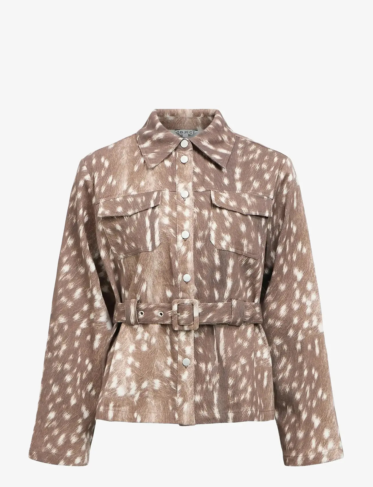 Object - OBJBELMA L/S RE SHIRT E AW FAIR 25 - overshirts - cocoa brown - 1