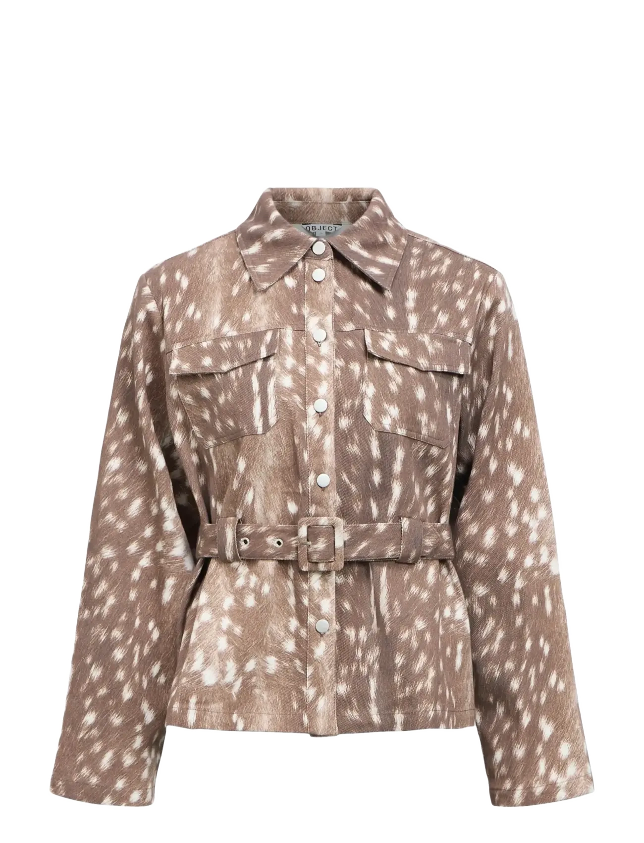 Object OBJBELMA L/S RE SHIRT E AW FAIR 25 - Overshirts - COCOA BROWN / multi