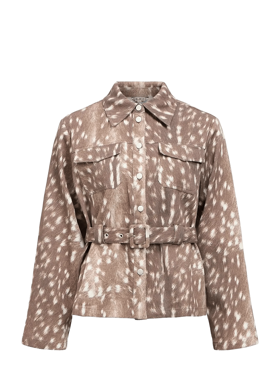 Object - OBJBELMA L/S RE SHIRT E AW FAIR 25 - pealissärgid - cocoa brown - 1