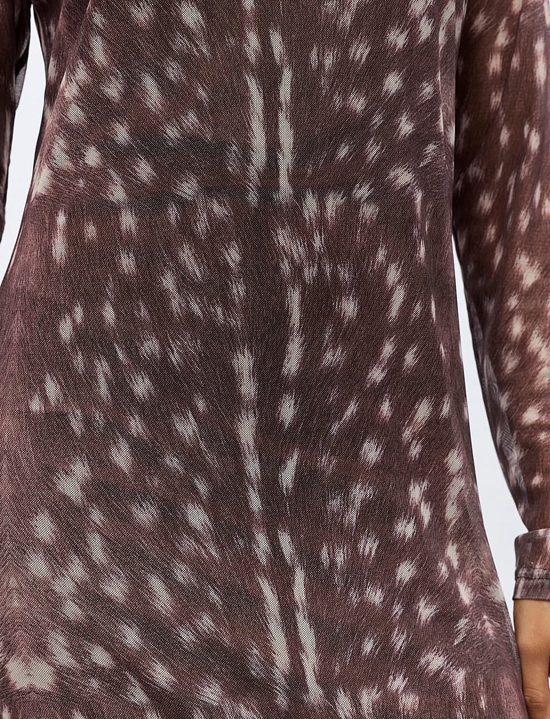 Object - OBJMONTANA L/S SLI DRESS E AW 25 - aftenkjoler - cocoa brown - 4