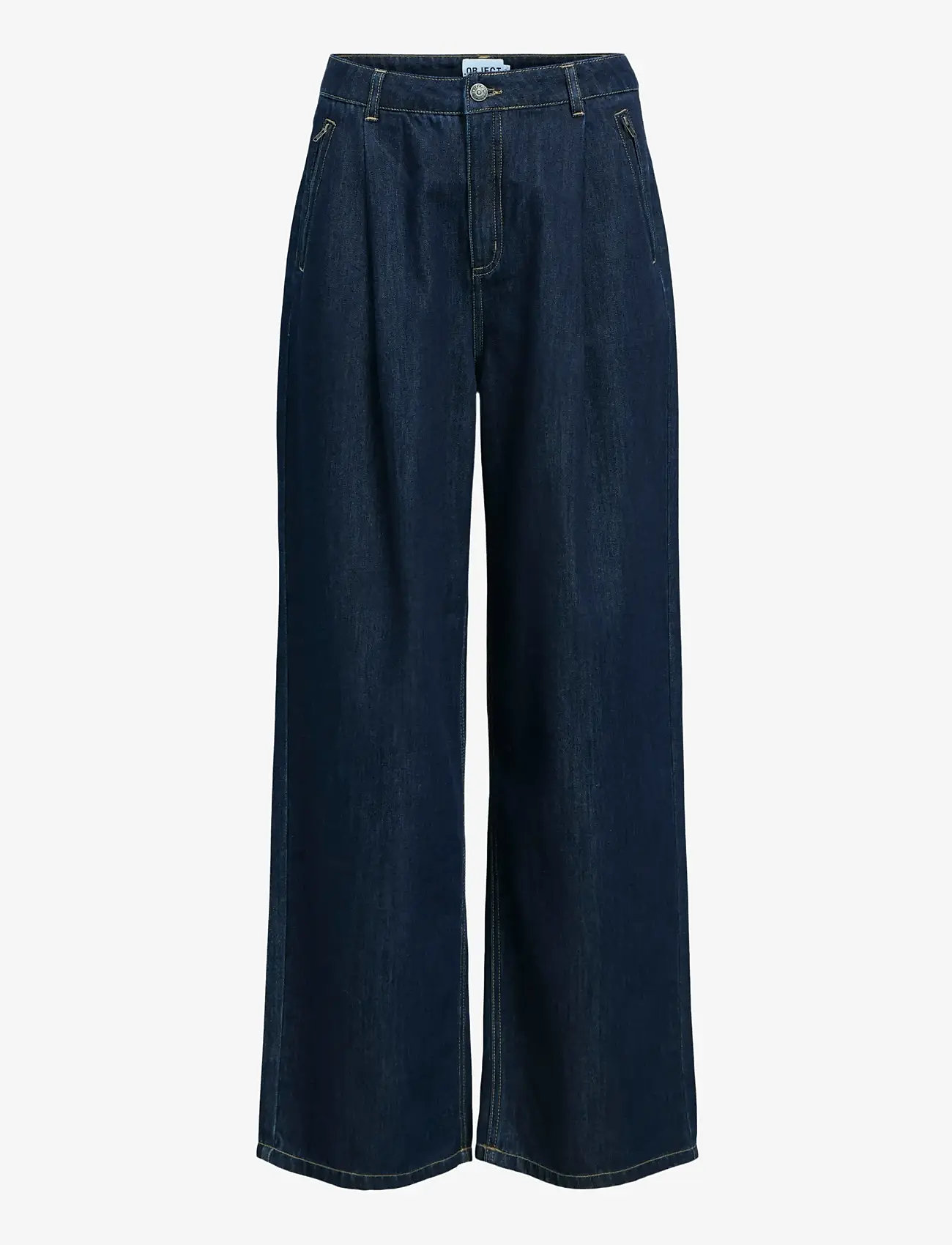 Object - OBJCARLY MW LO JEANS E AW FAIR 25 - festtøj til outletpriser - dark blue denim - 1