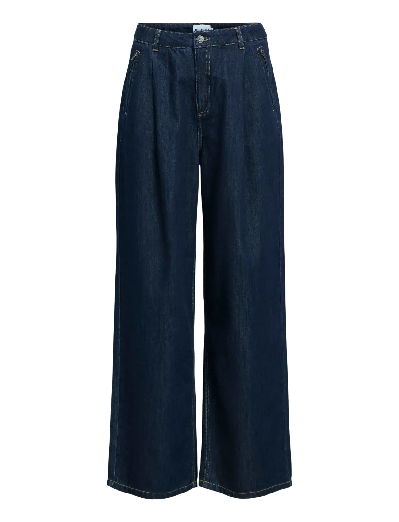 Object OBJCARLY MW LO JEANS E AW FAIR 25 - Kleidung - DARK BLUE DENIM / navy