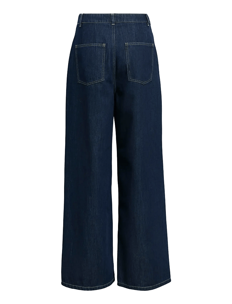 Object - OBJCARLY MW LO JEANS E AW FAIR 25 - laia säärega püksid - dark blue denim - 2