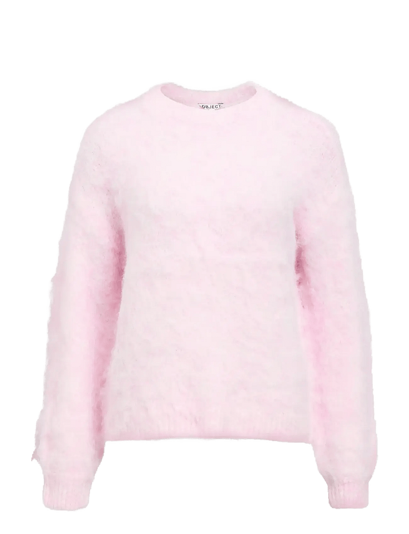 Object - OBJMILLY L/S PULLOVER E AW FAIR 25 - stickade tröjor - pink lady - 0