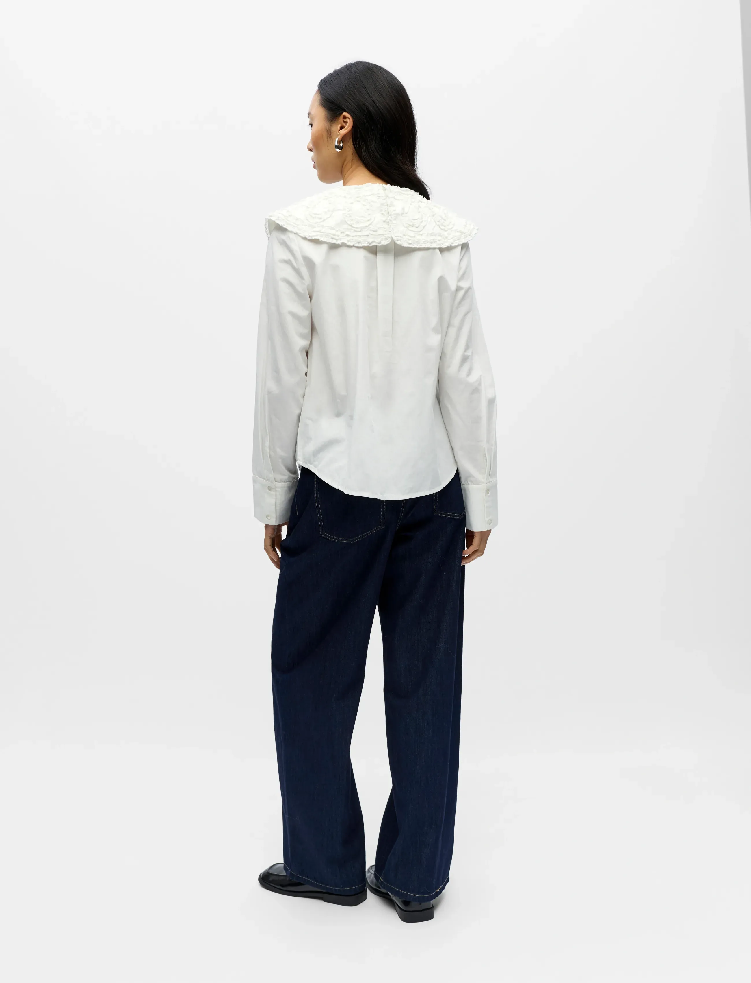 Object - OBJENESA L/S RE SHIRT E AW FAIR 25 - cloud dancer - 2