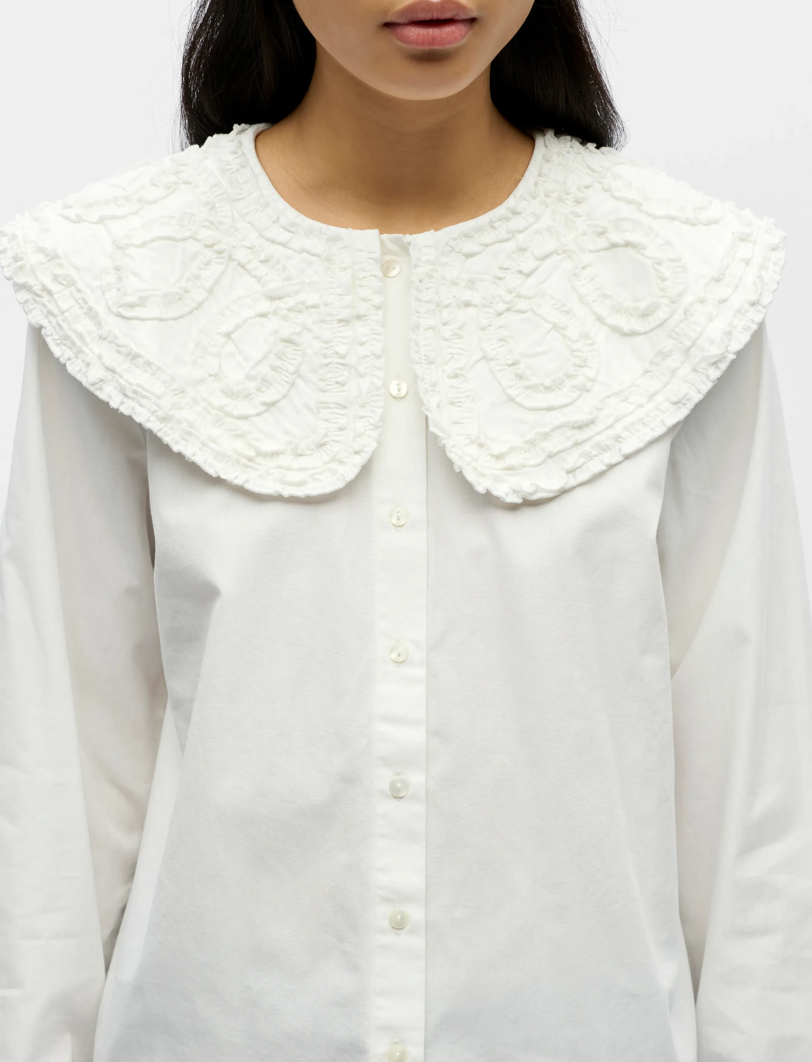 Object - OBJENESA L/S RE SHIRT E AW FAIR 25 - cloud dancer - 3
