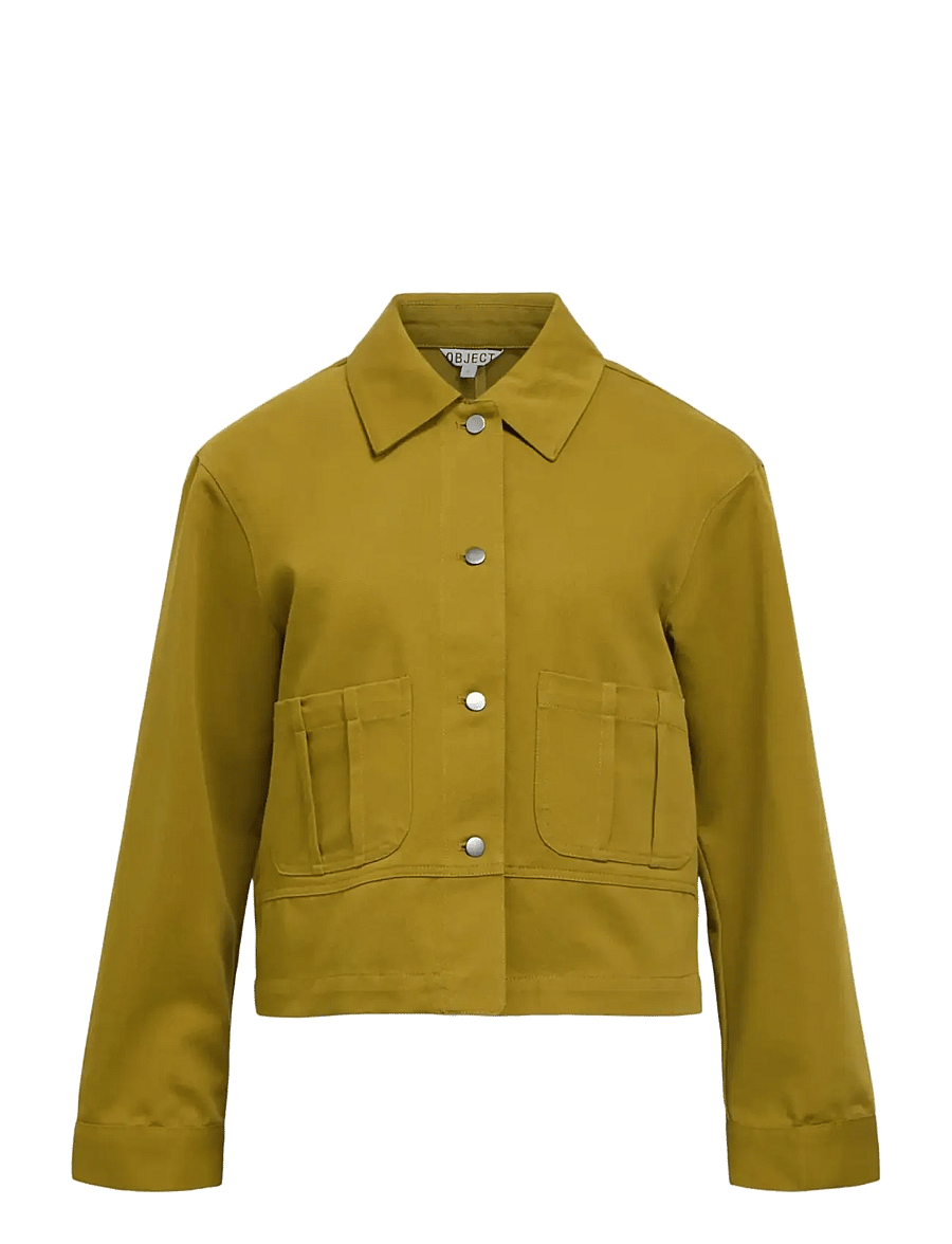 Object - OBJHALIA SHORT RE JACKET E AW FAIR 25 - vårjackor - fir green - 1