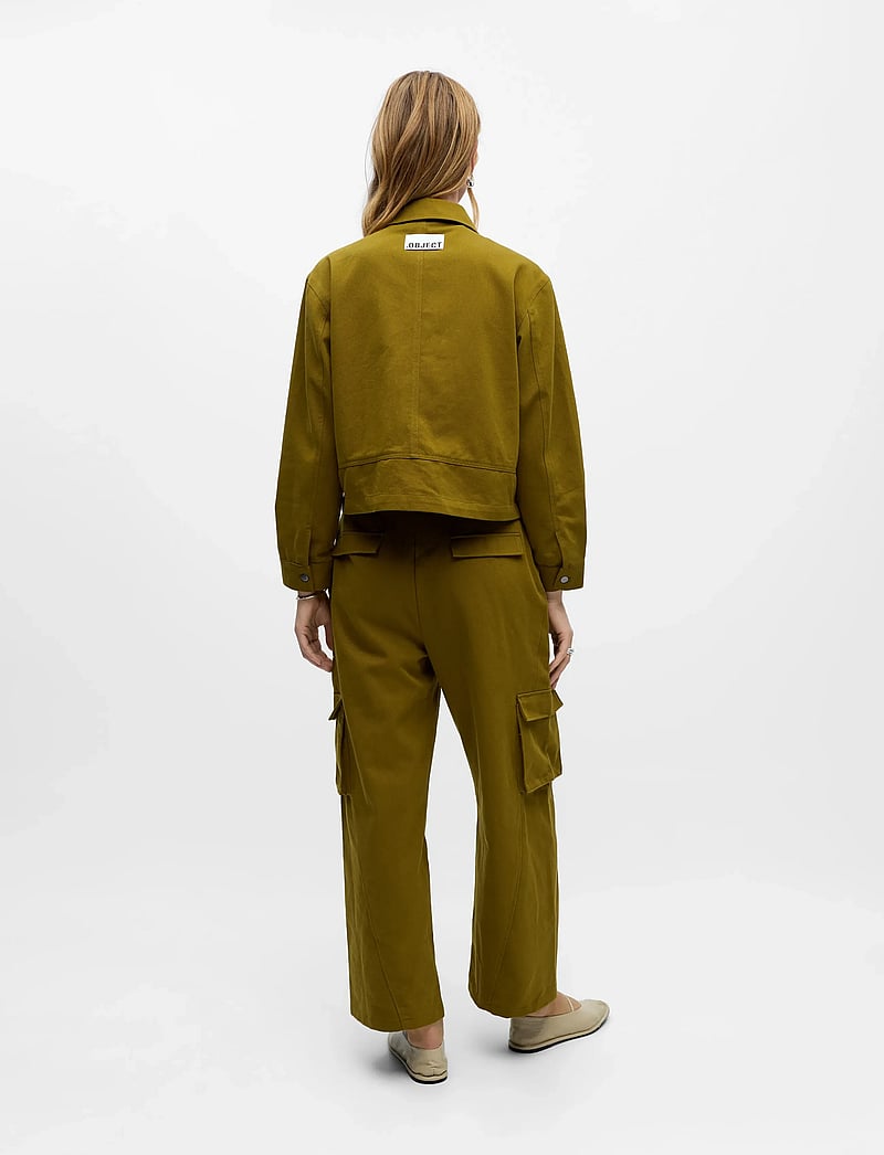 Object - OBJHALIA SHORT RE JACKET E AW FAIR 25 - frühlingsjacken - fir green - 2