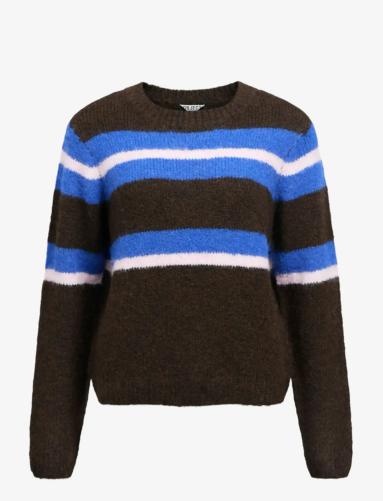 Object - OBJGALIA L/S RE KNIT PULLOVER AW FAIR 25 - sviitrid - cocoa brown - 1