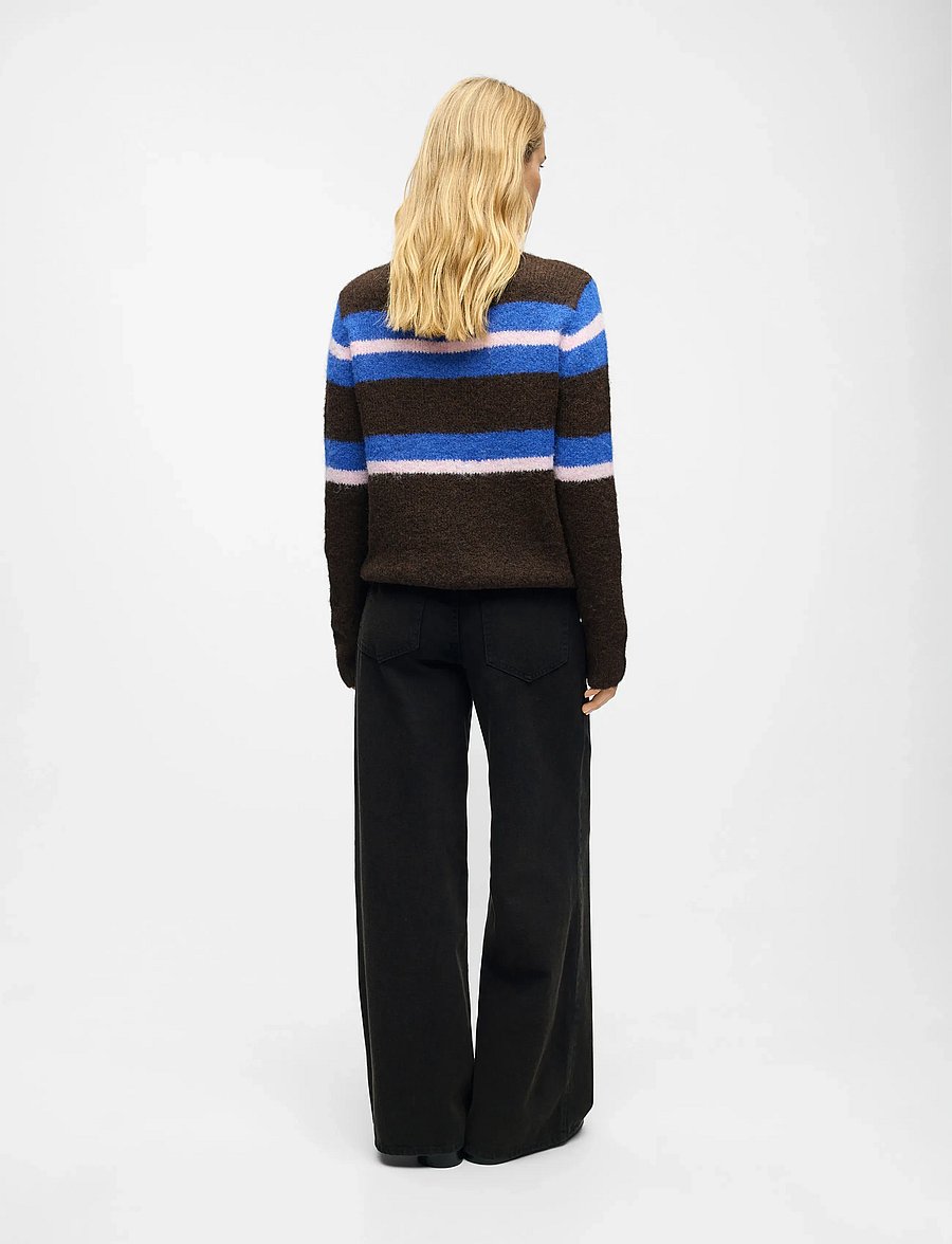 Object - OBJGALIA L/S RE KNIT PULLOVER AW FAIR 25 - pullover - cocoa brown - 2