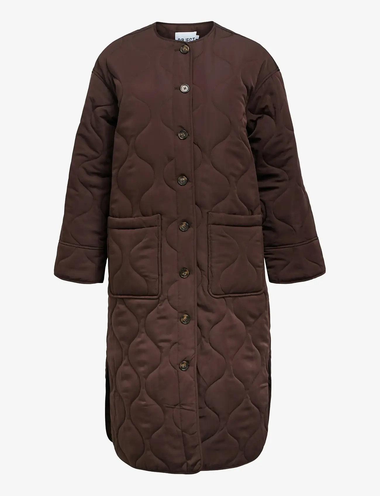 Object - OBJALLIE LS LO LONG QUILT JACKET AW FA25 - frühlingsjacken - java - 1