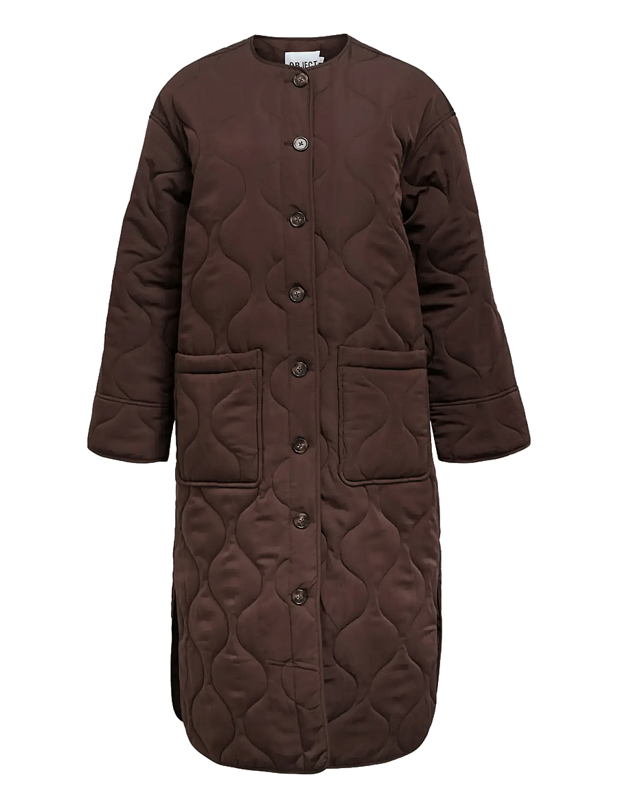 Object - OBJALLIE LS LO LONG QUILT JACKET AW FA25 - frühlingsjacken - java - 1