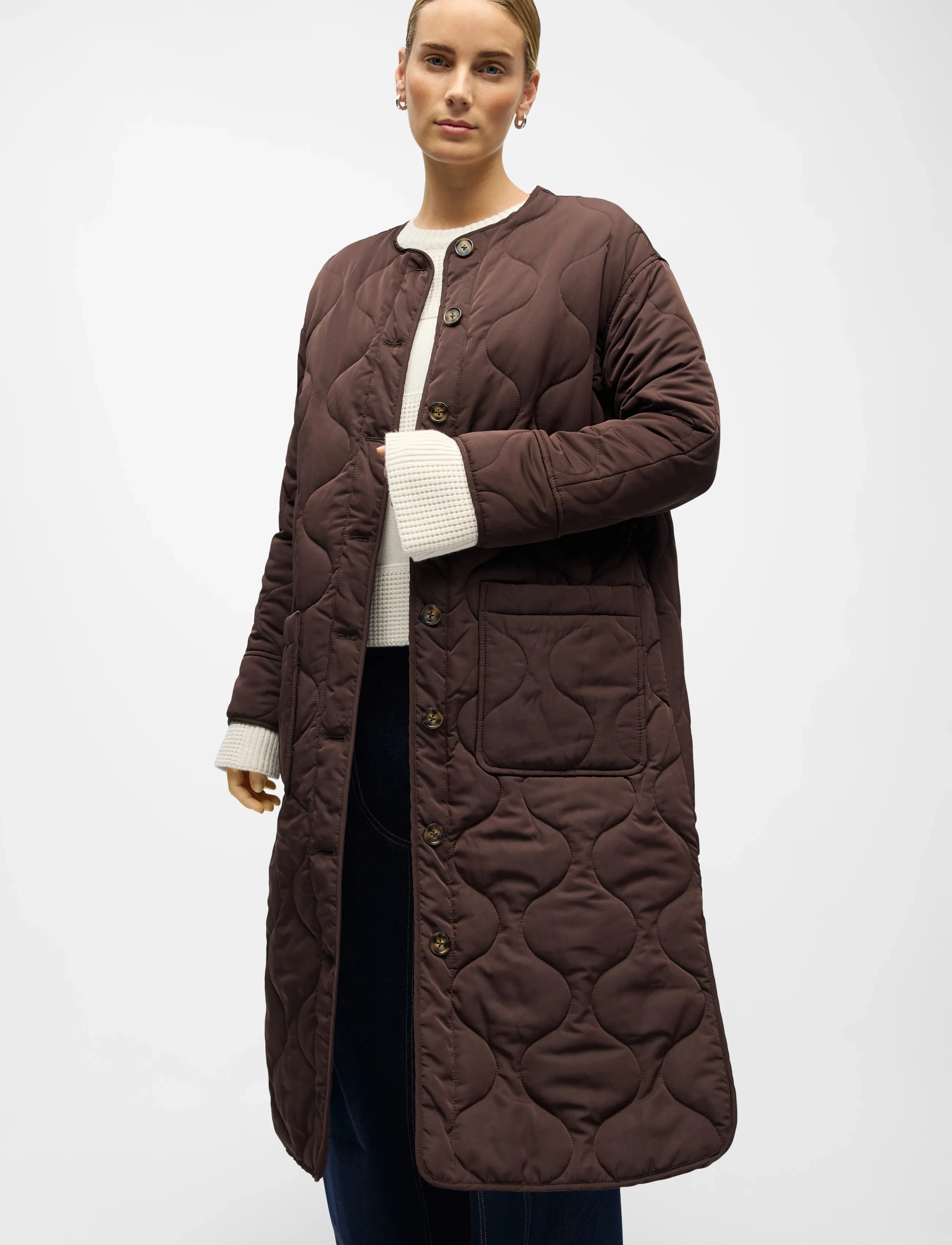 Objallie Ls Lo Long Quilt Jacket Aw Fa25 3