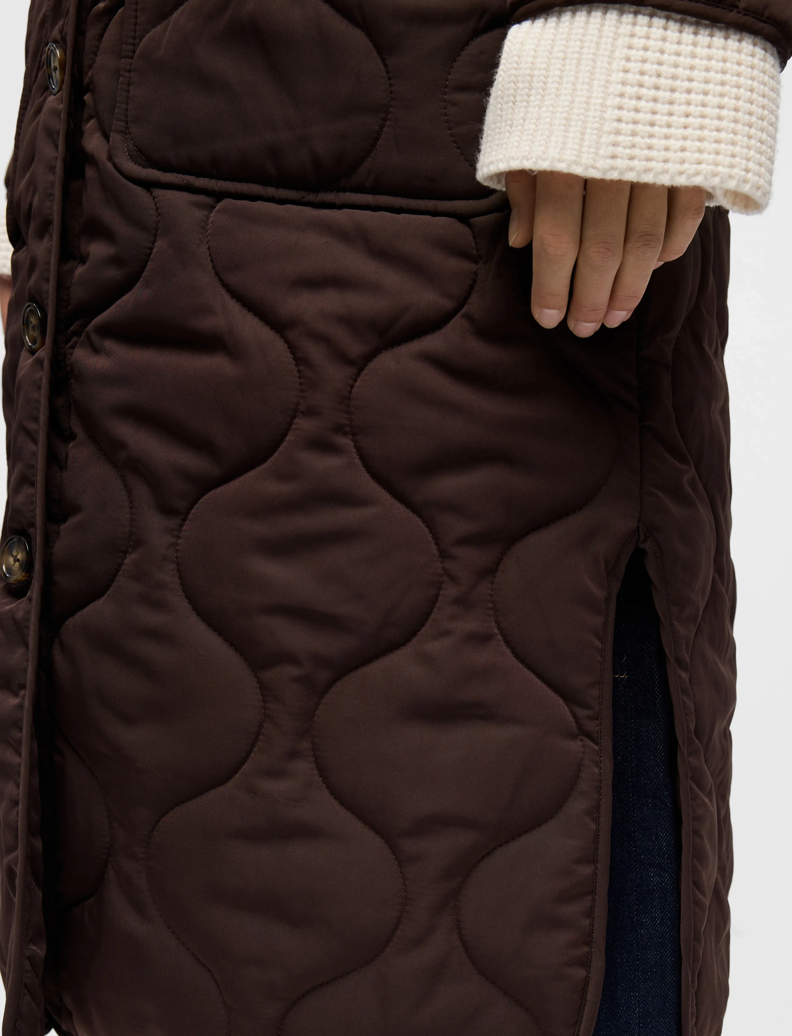 Objallie Ls Lo Long Quilt Jacket Aw Fa25 4