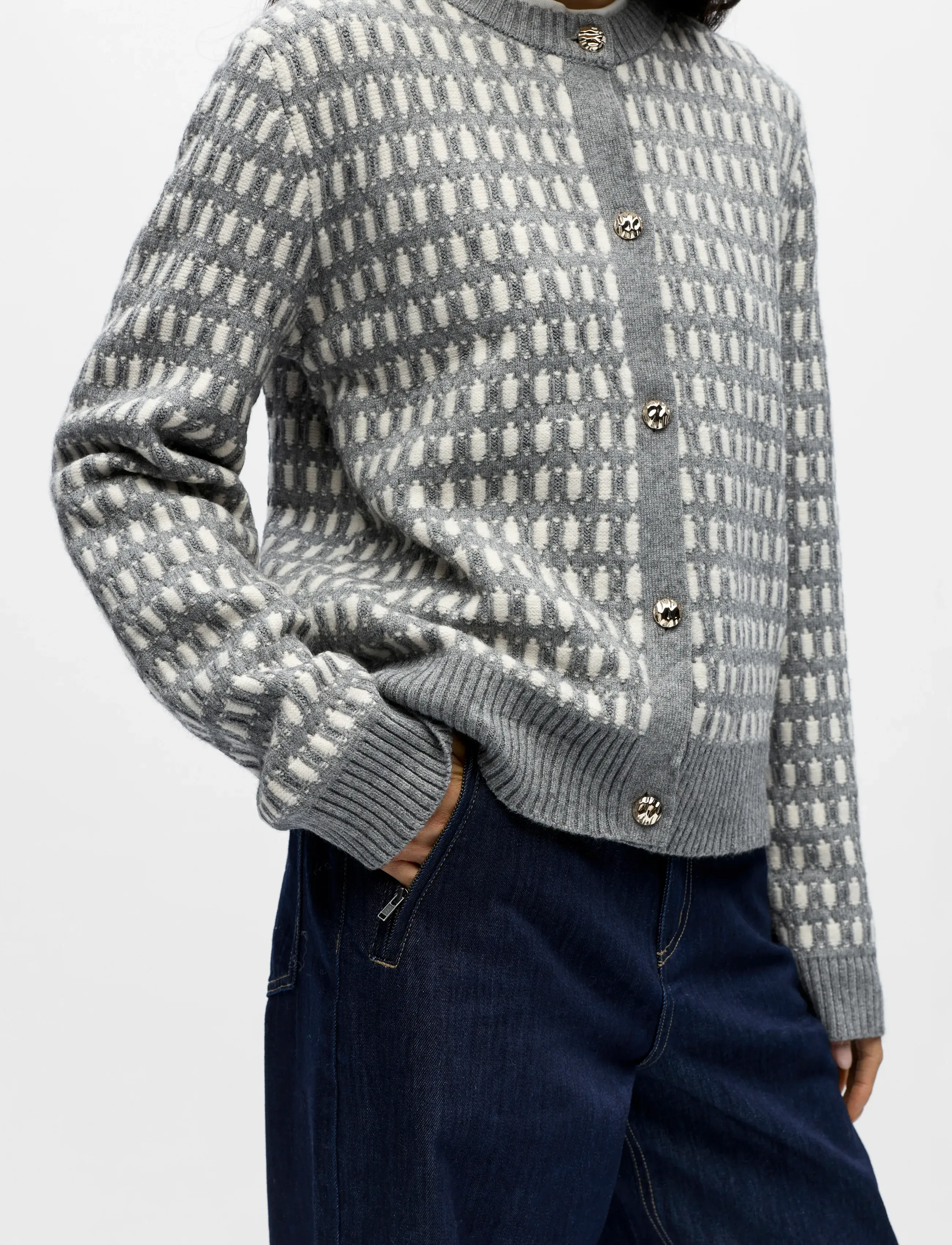 Objthess Noa L/S Cardigan E Aw Fair 25 4