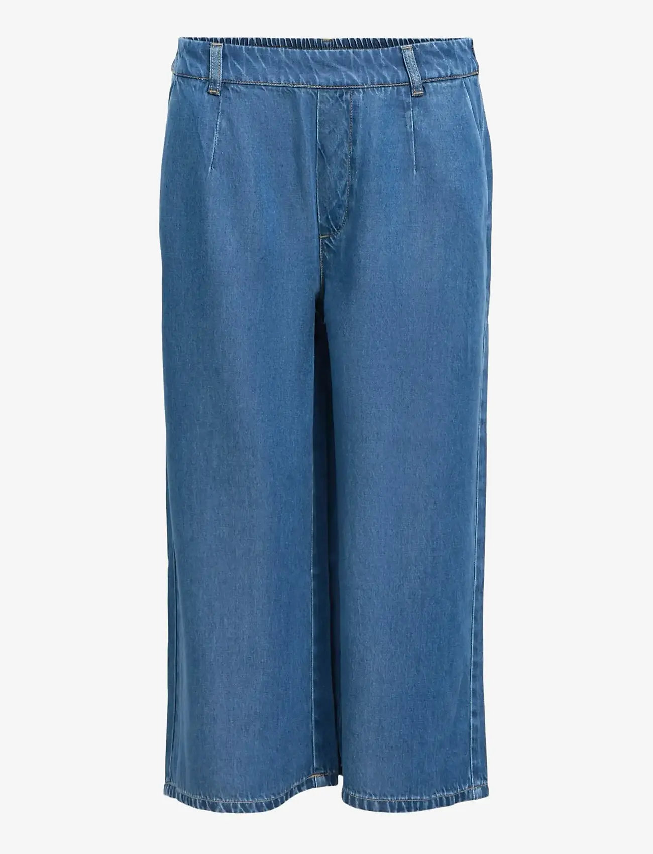 Object - OBJFRAME MW CULOTTE PANT NOOS - culottes - medium blue denim - 1
