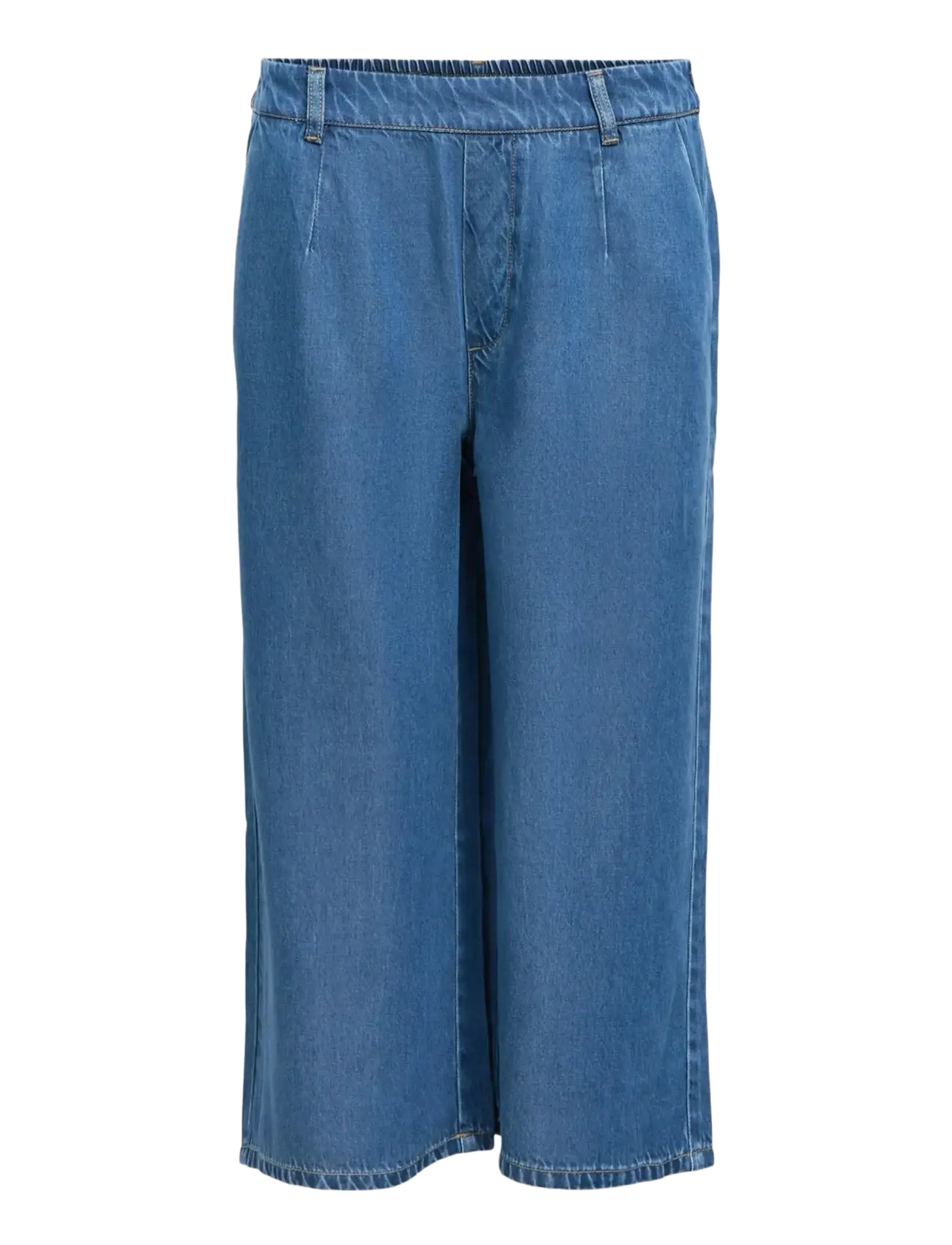 Object OBJFRAME MW CULOTTE PANT NOOS - Hosen - MEDIUM BLUE DENIM / blue