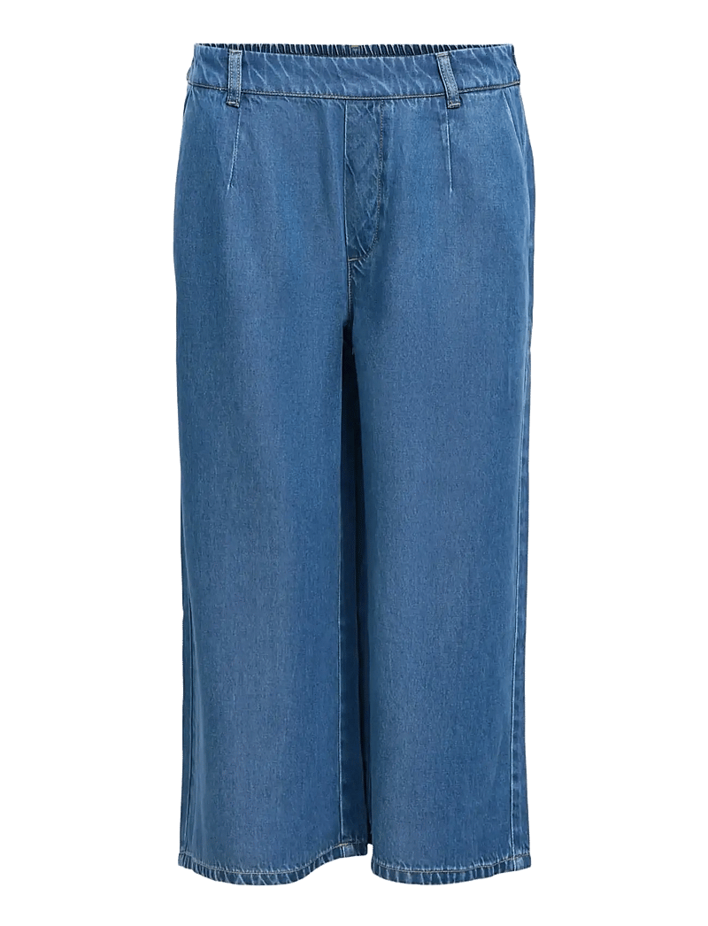 Object - OBJFRAME MW CULOTTE PANT NOOS - culottes - medium blue denim - 1