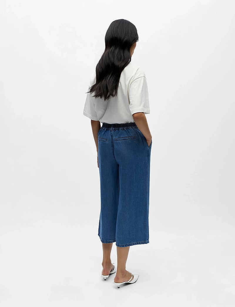 Object - OBJFRAME MW CULOTTE PANT NOOS - culottes - medium blue denim - 3